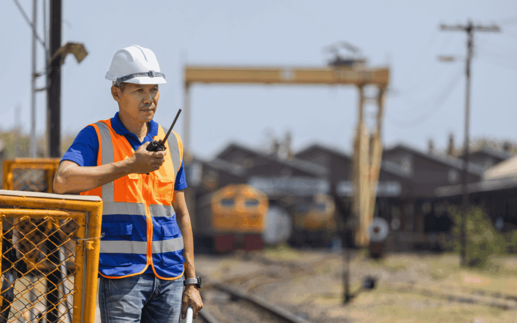 Operaciones ferroviarias certificadas en Mataró con tren en circulación