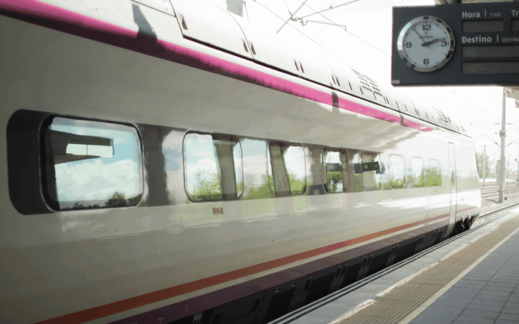 Operaciones de transporte ferroviario con tren logístico en Sant Feliu de Llobregat